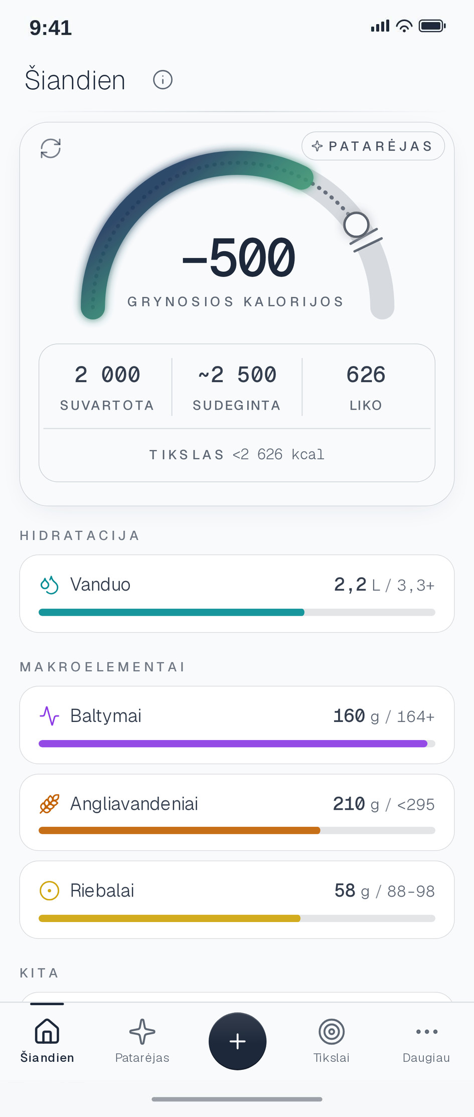 Nourli šviesusis režimas, „Šiandien“ baltame fone